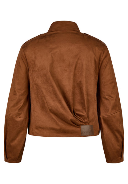 Le Comte Suede Jacket-Cinnamon