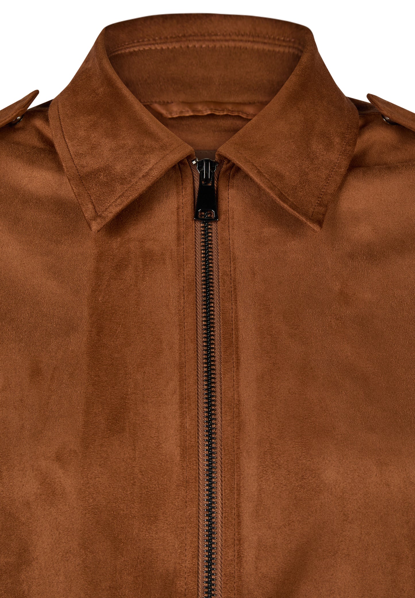Le Comte Suede Jacket-Cinnamon