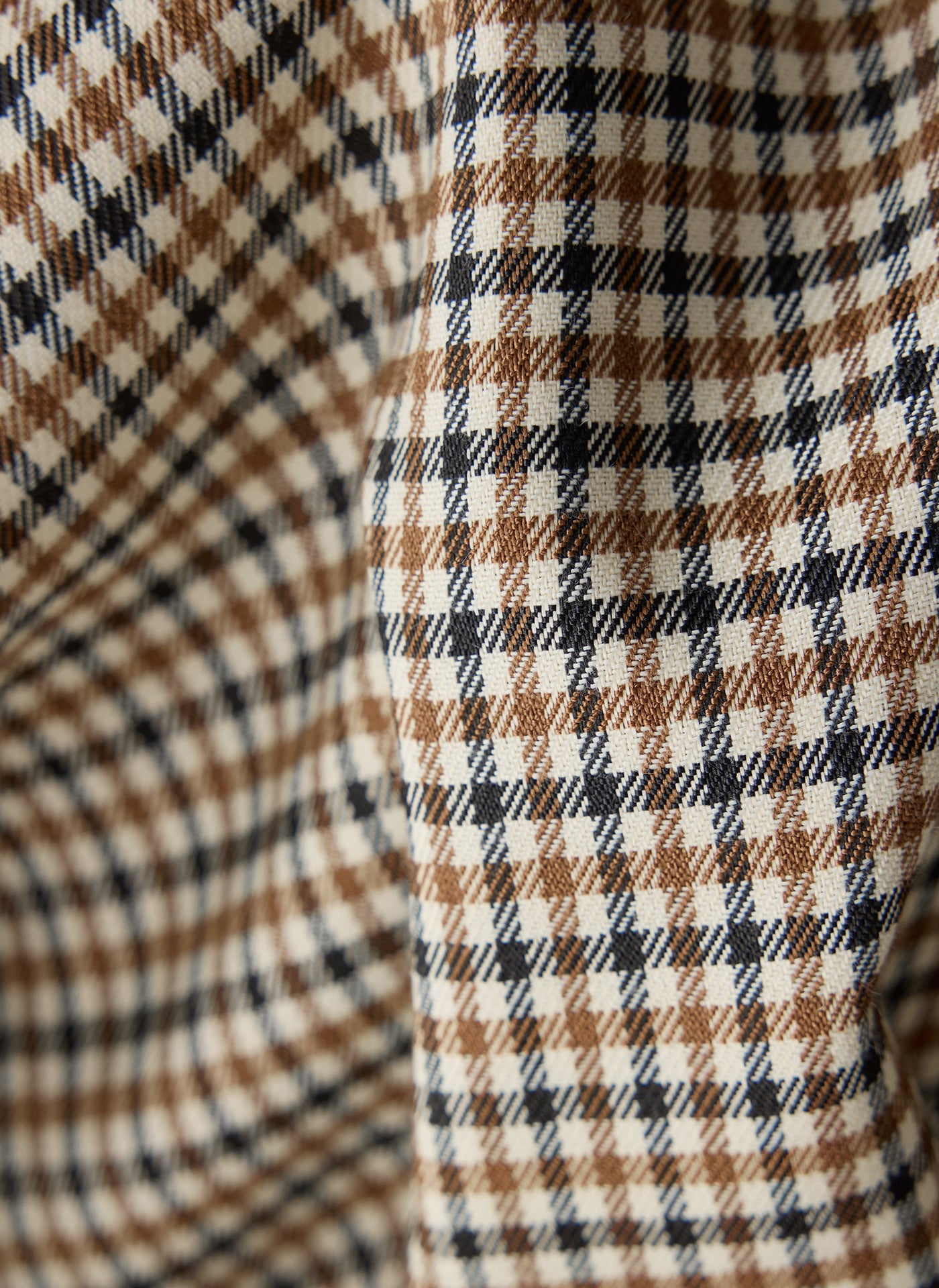 Le Comte Check Trench Jacket-Cinnamon