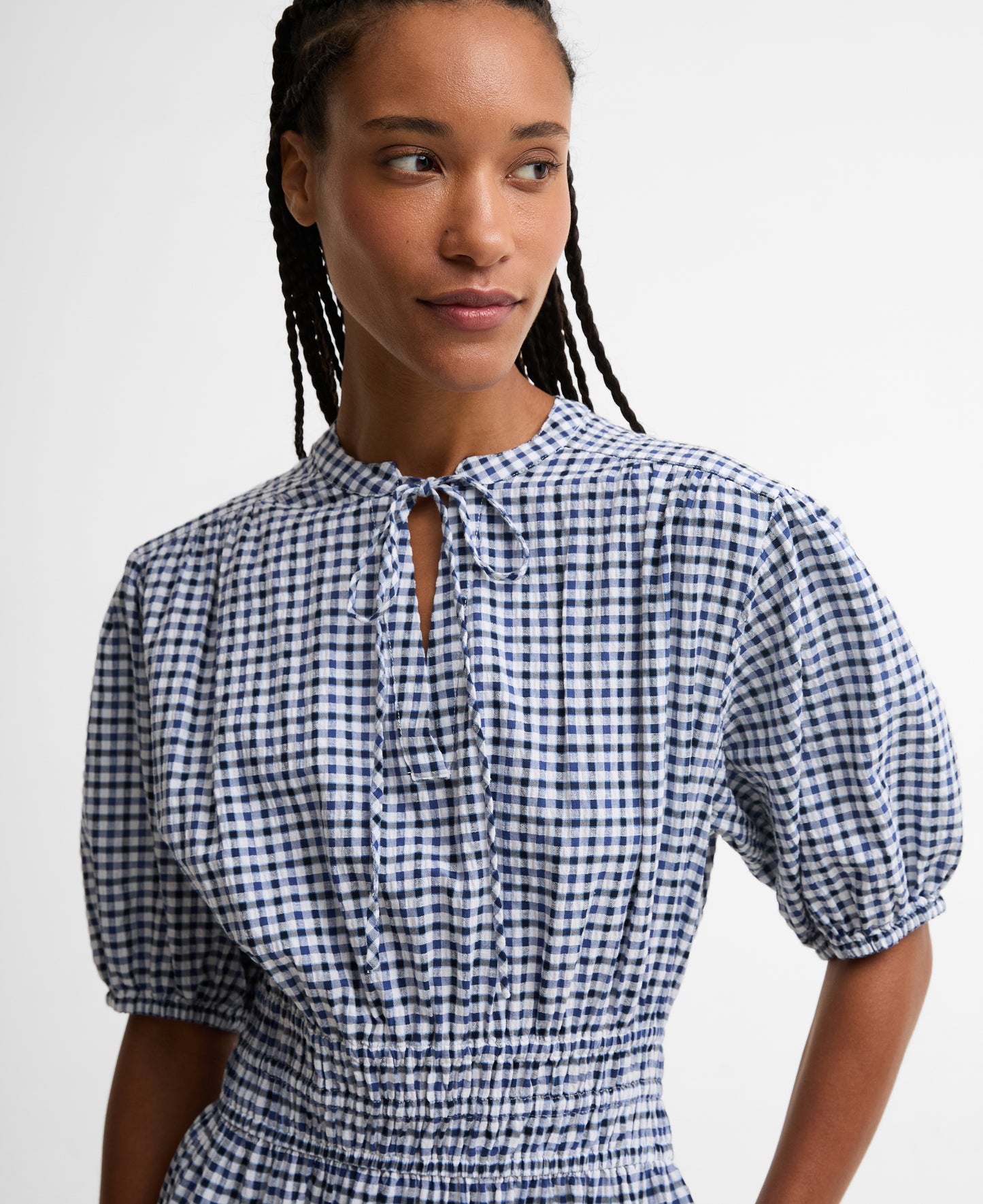 Barbour Ashwell Midi Dress Multi Gingham