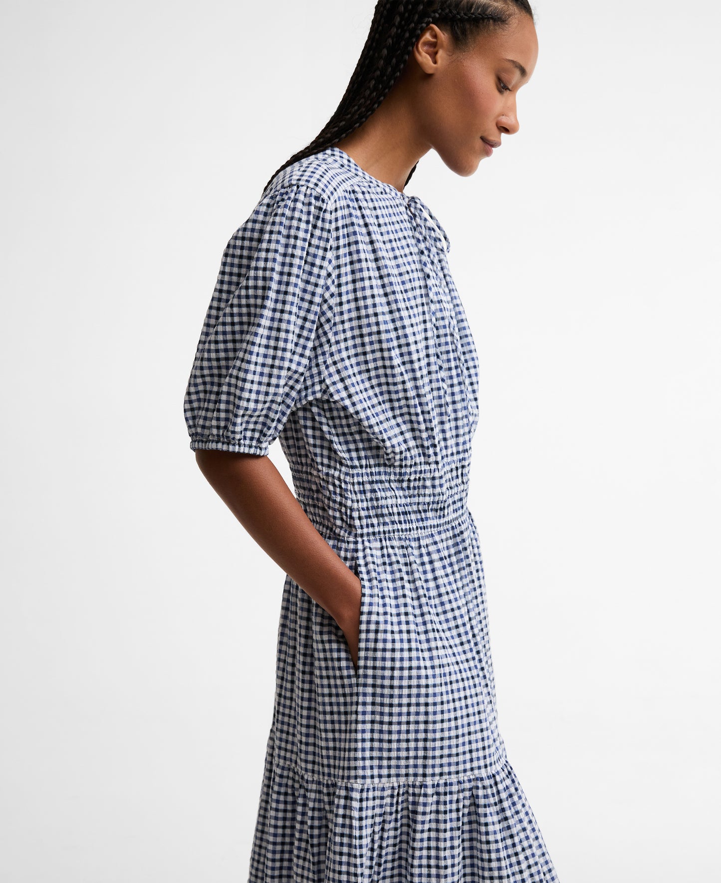 Barbour Ashwell Midi Dress Multi Gingham