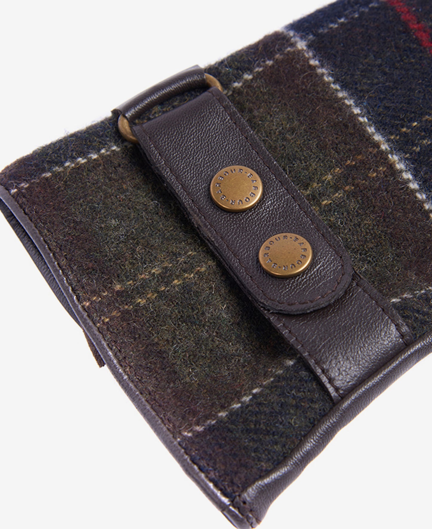 Barbour Dee Tartan Glove Dark Brown