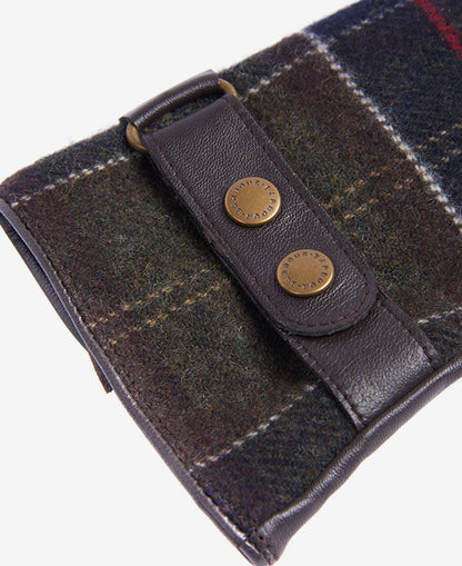 Barbour Dee Tartan Glove Dark Brown
