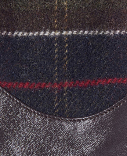Barbour Dee Tartan Glove Dark Brown