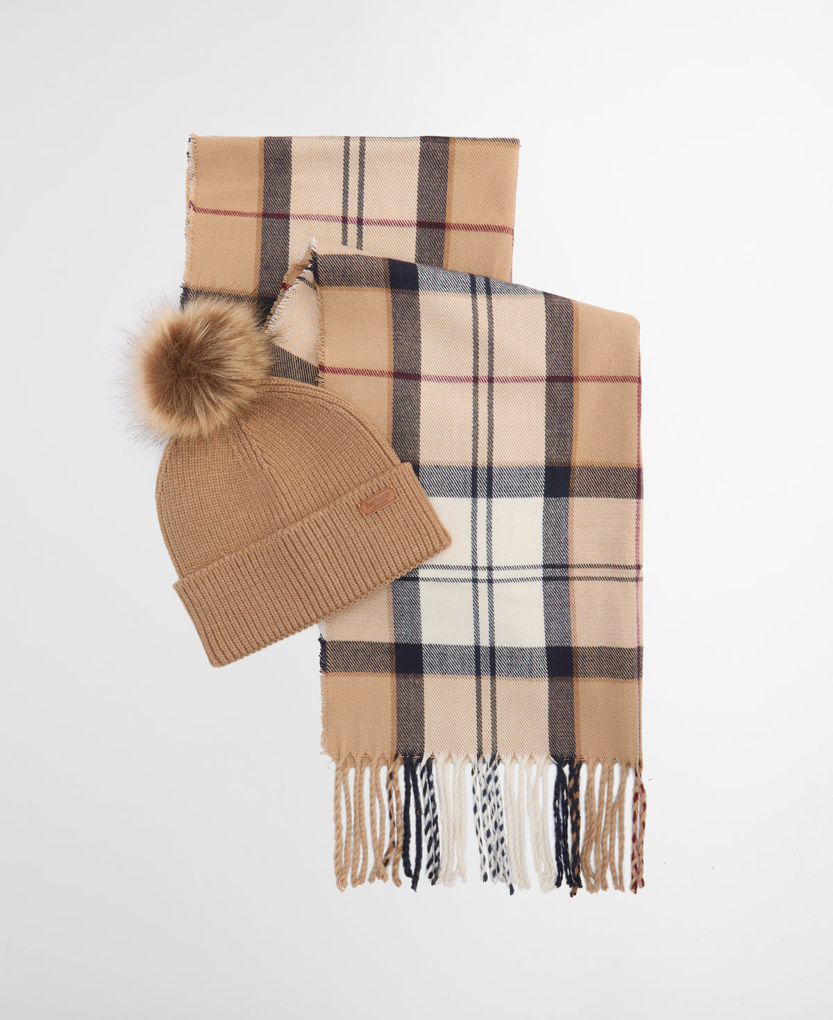 Barbour Dover Beanie/Scarf Hessian Tartan