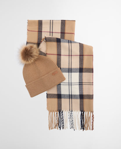 Barbour Dover Beanie/Scarf Hessian Tartan