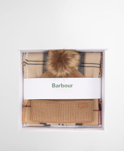 Barbour Dover Beanie/Scarf Hessian Tartan