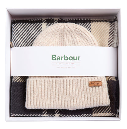 Barbour Pendle Blair Gift Set Light Birchwood Tartan