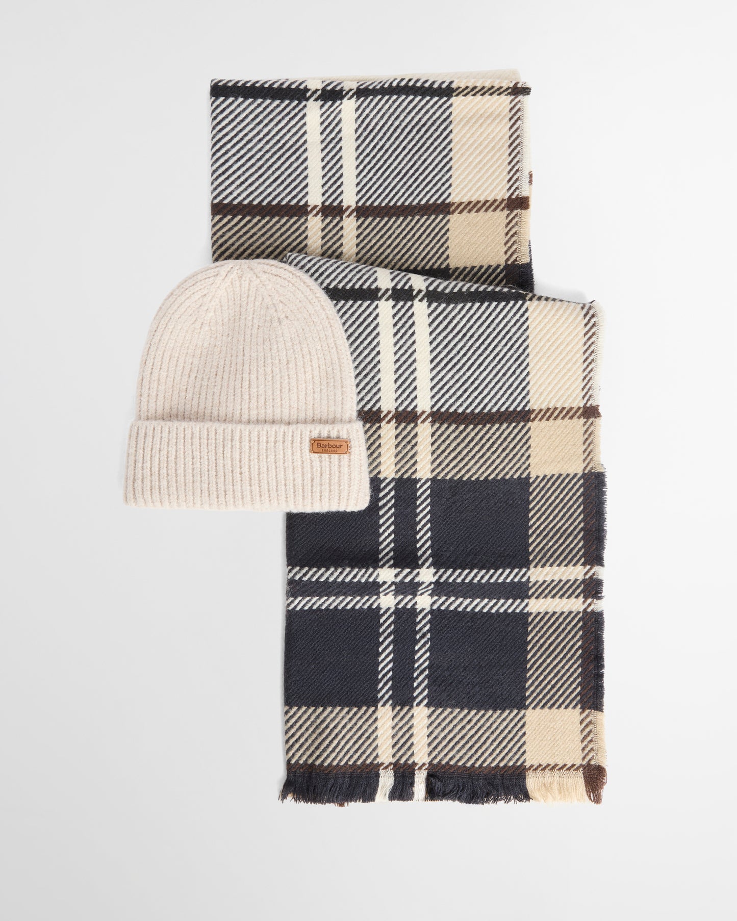 Barbour Pendle Blair Gift Set Light Birchwood Tartan