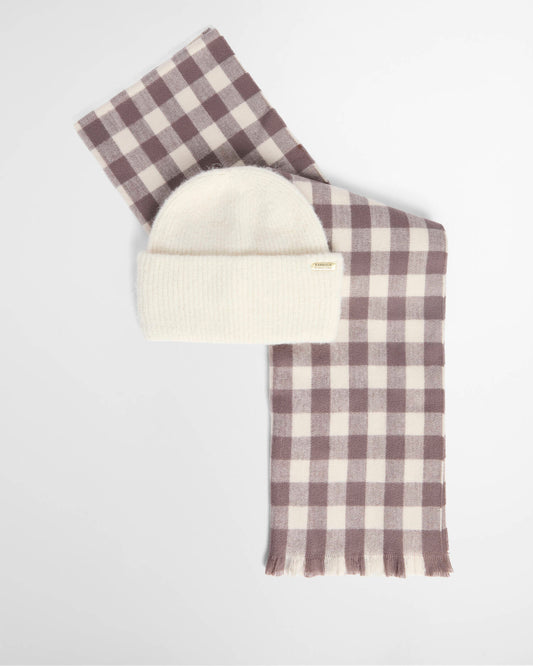 Barbour Kemora Beanie & Scarf Gift Set