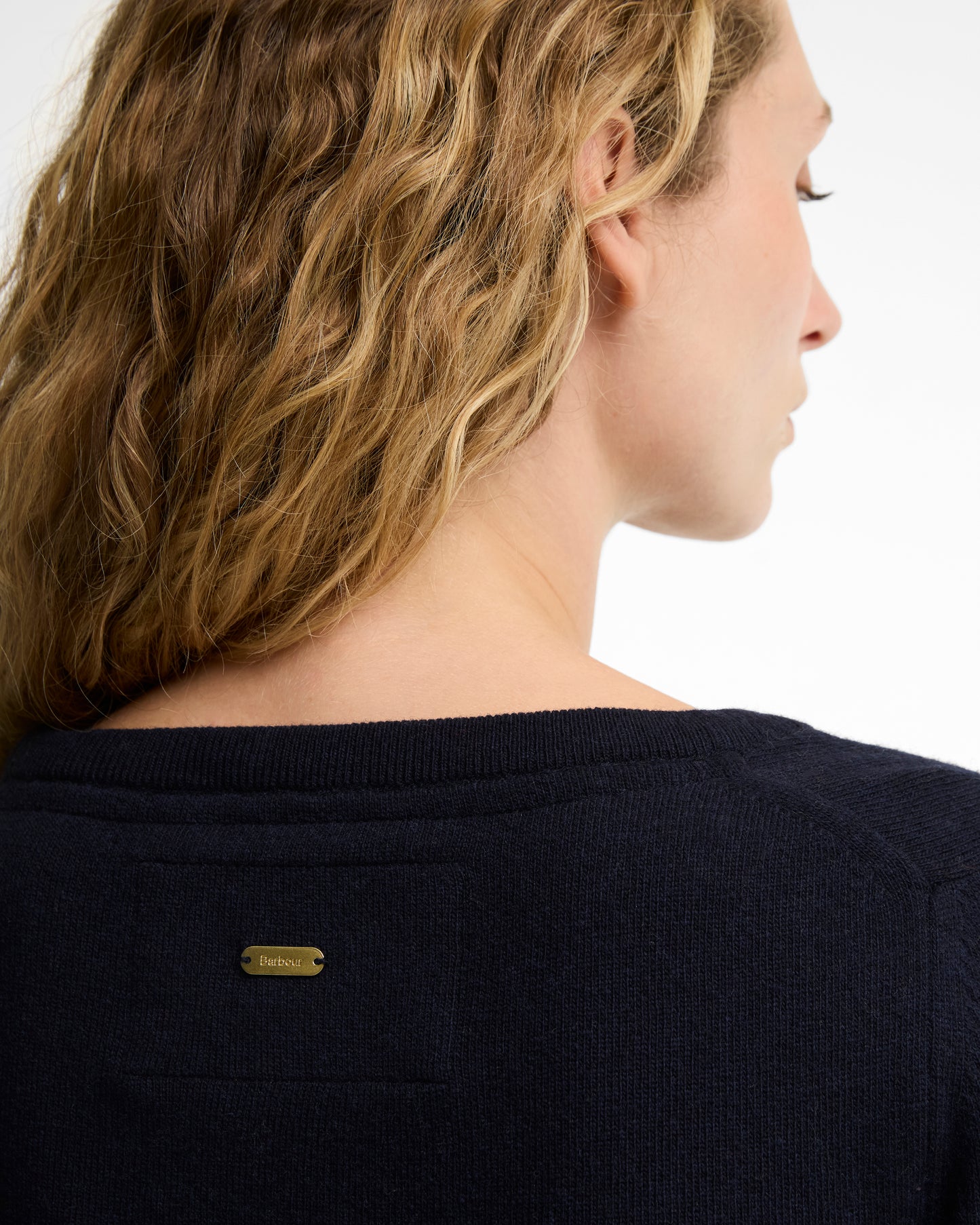 Barbour Pendle Crew Knitwear Navy / Birch