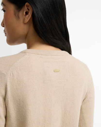 Barbour Pendle Cardi Honey/Birchwood