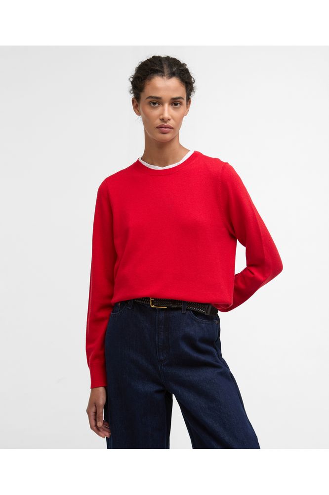 Barbour Oakley Knit Poppy Red