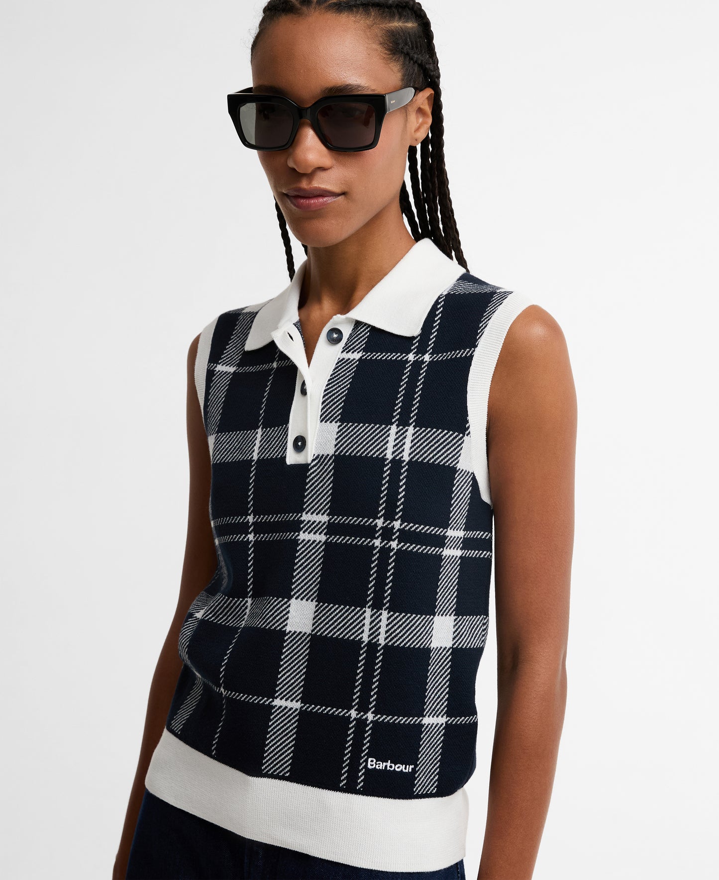 Barbour Allerdale Knitted Vest Multi Check