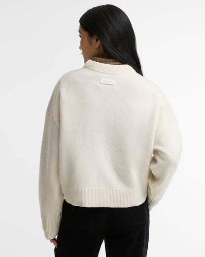 Barbour Ivybridge Knit Ecru