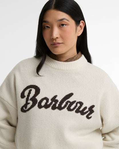 Barbour Ivybridge Knit Ecru