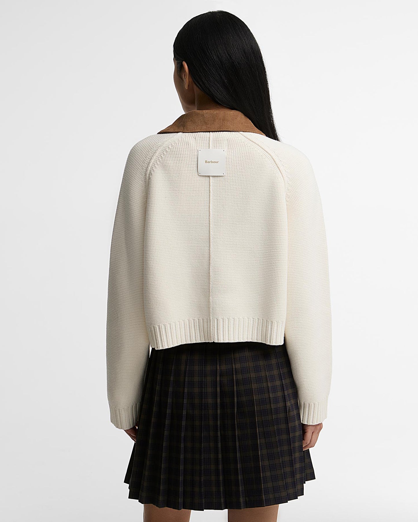 Barbour Alverstone Knitted Cardigan-Ecru