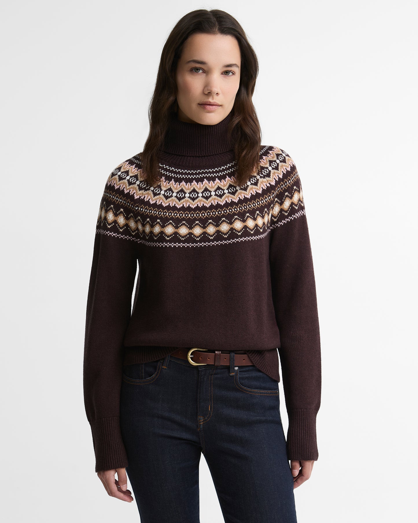 Barbour Darwen Knit Seal Brown