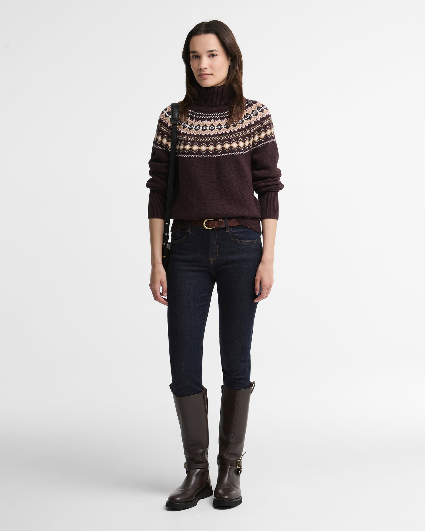 Barbour Darwen Knit Seal Brown