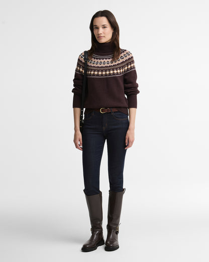 Barbour Darwen Knit Seal Brown