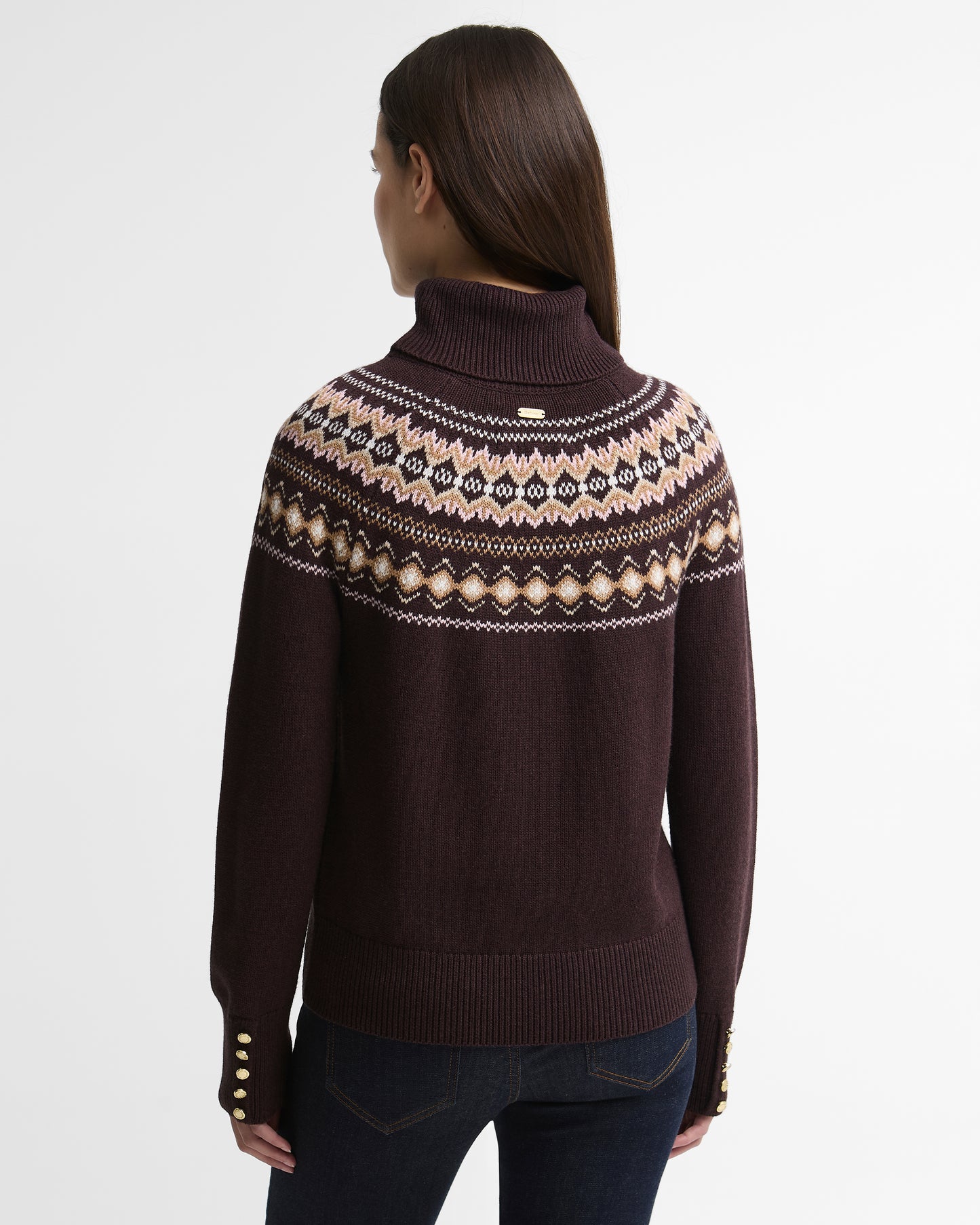 Barbour Darwen Knit Seal Brown