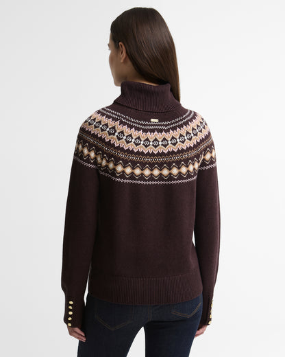 Barbour Darwen Knit Seal Brown