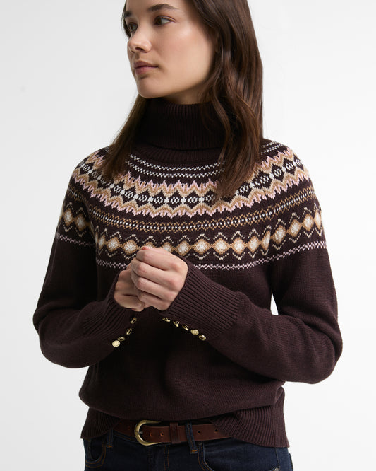 Barbour Darwen Knit Seal Brown