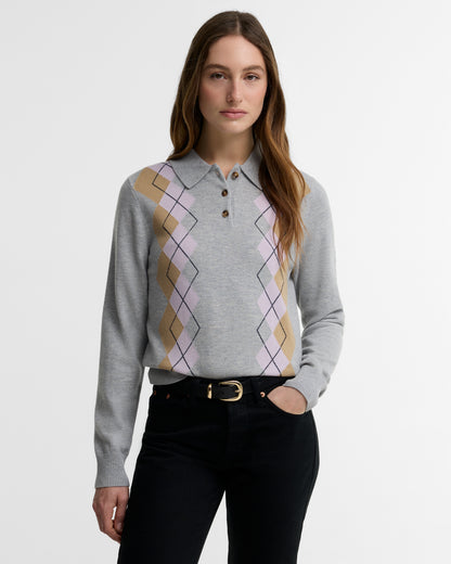 Barbour Fawne Knit Grey Multi