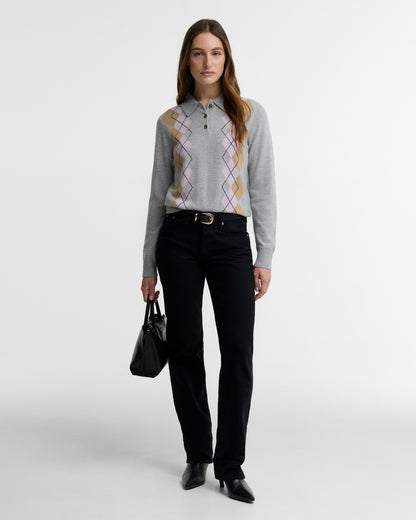 Barbour Fawne Knit Grey Multi