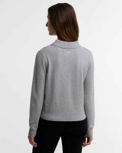 Barbour Fawne Knit Grey Multi