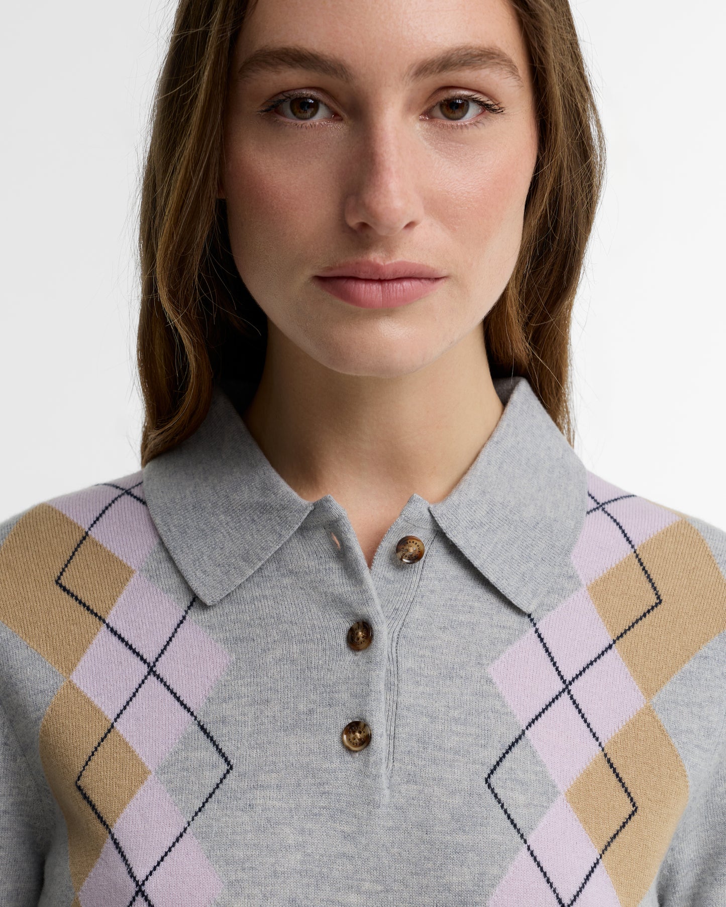 Barbour Fawne Knit Grey Multi