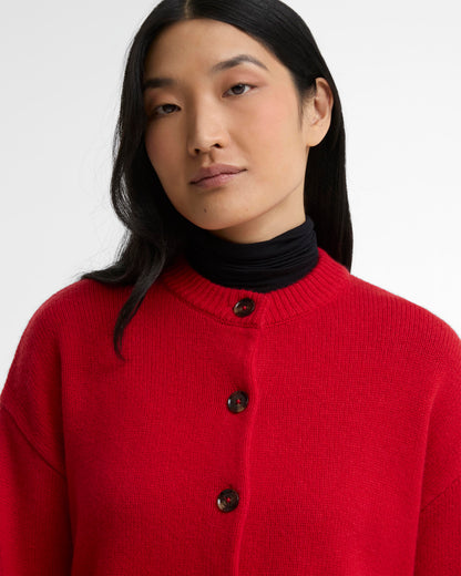 Barbour Woodhouse Cardigan Crimson