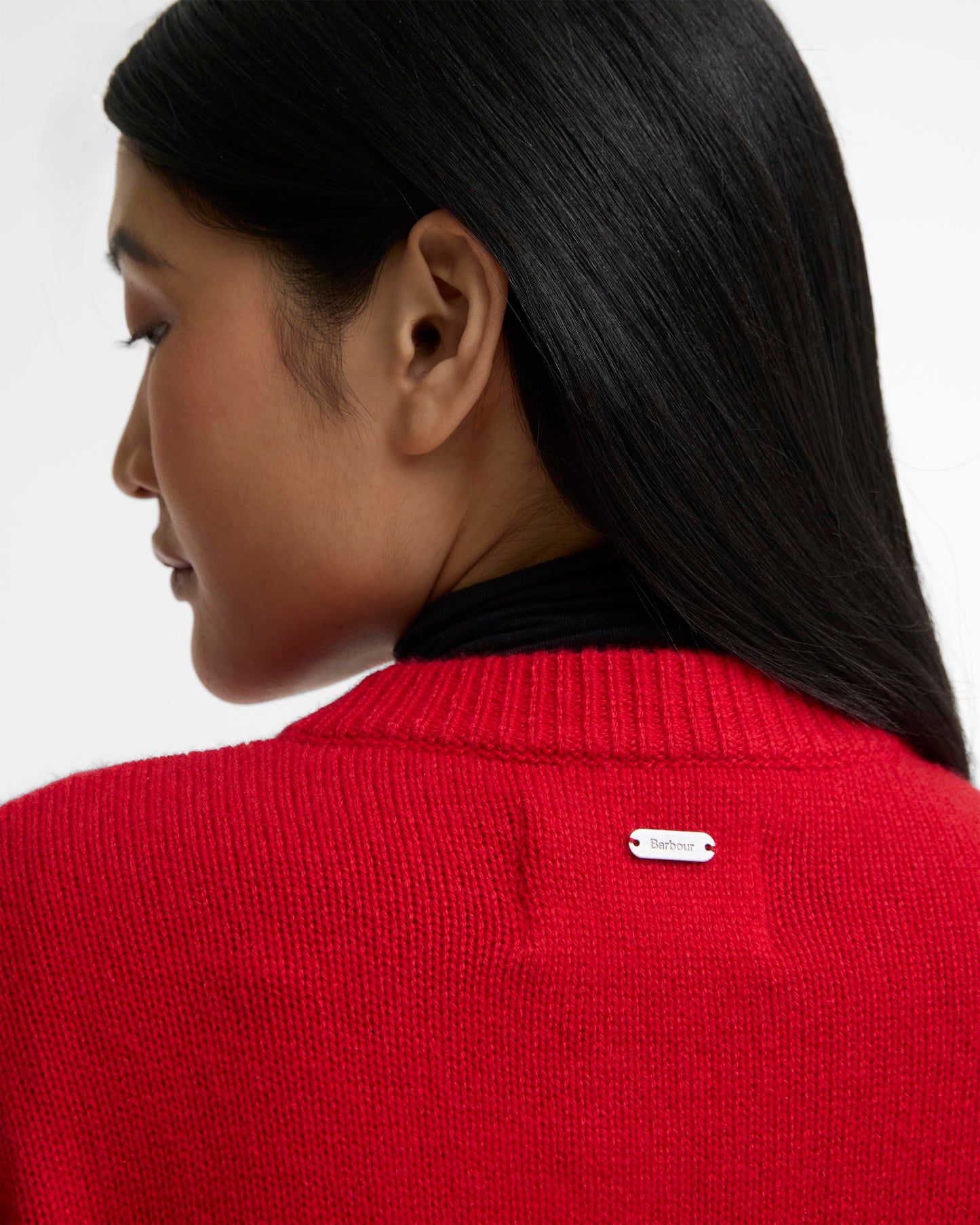 Barbour Woodhouse Cardigan Crimson
