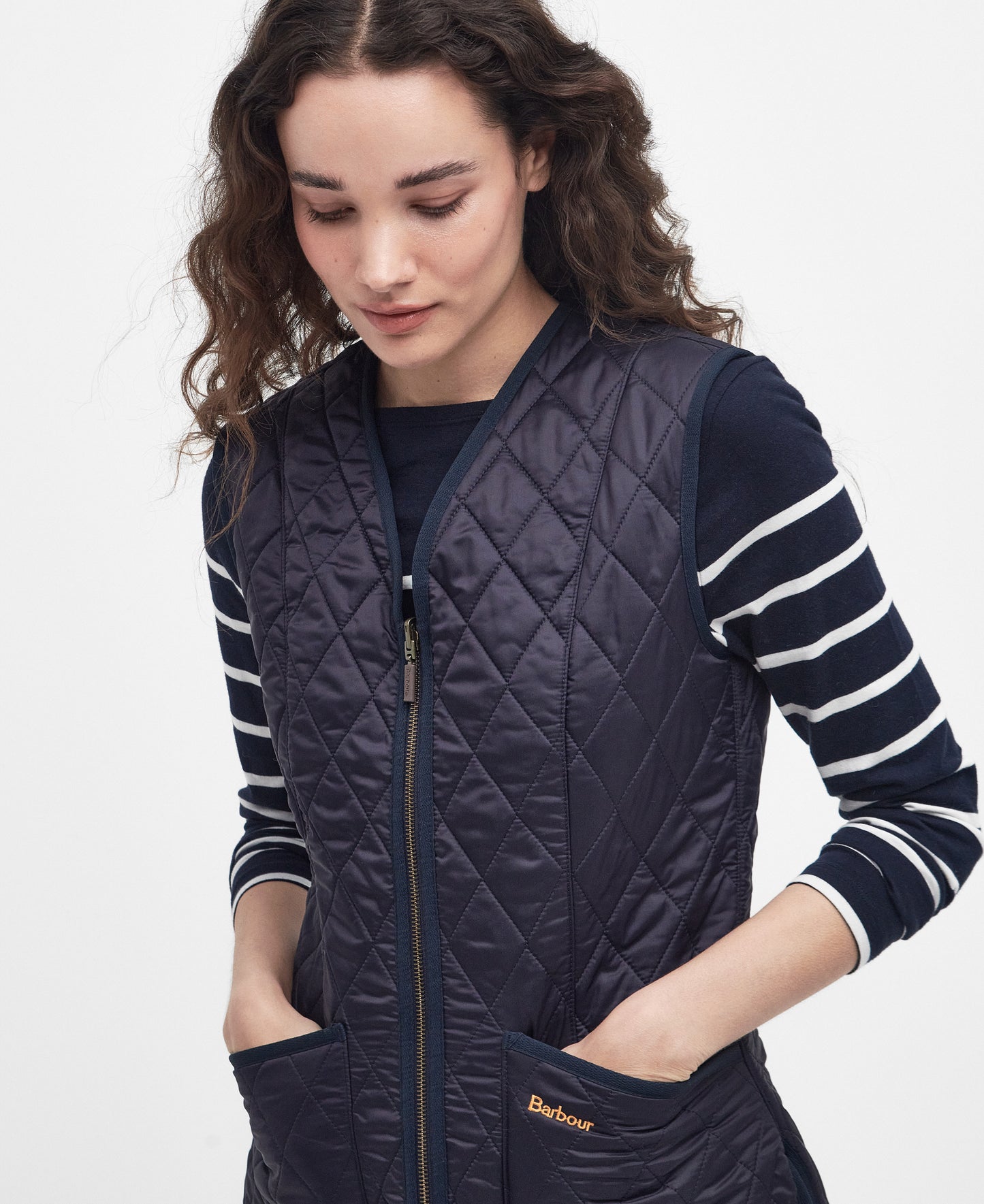 Barbour Fleece Betty Liner Navy