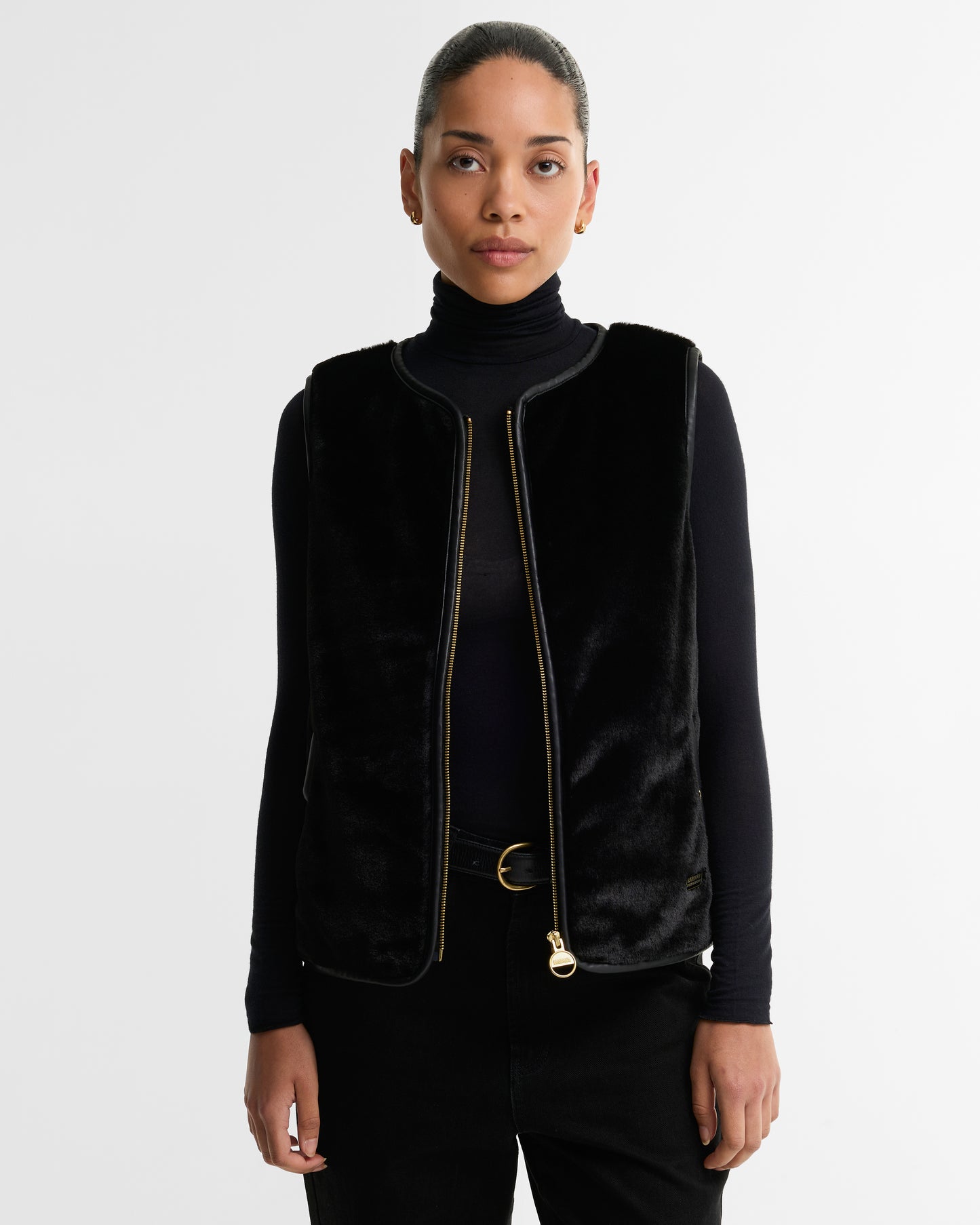 Barbour Oulton Faux Fur Liner Black