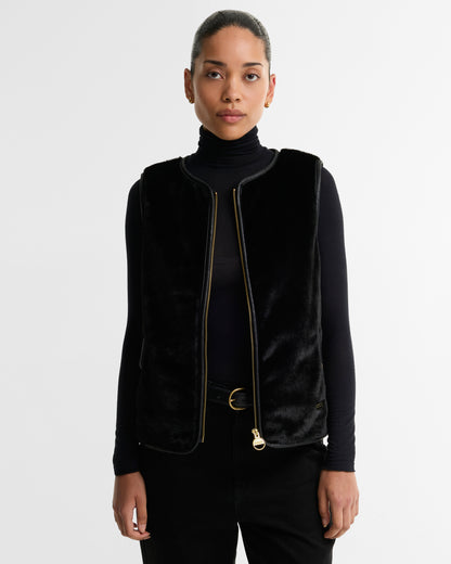 Barbour Oulton Faux Fur Liner Black