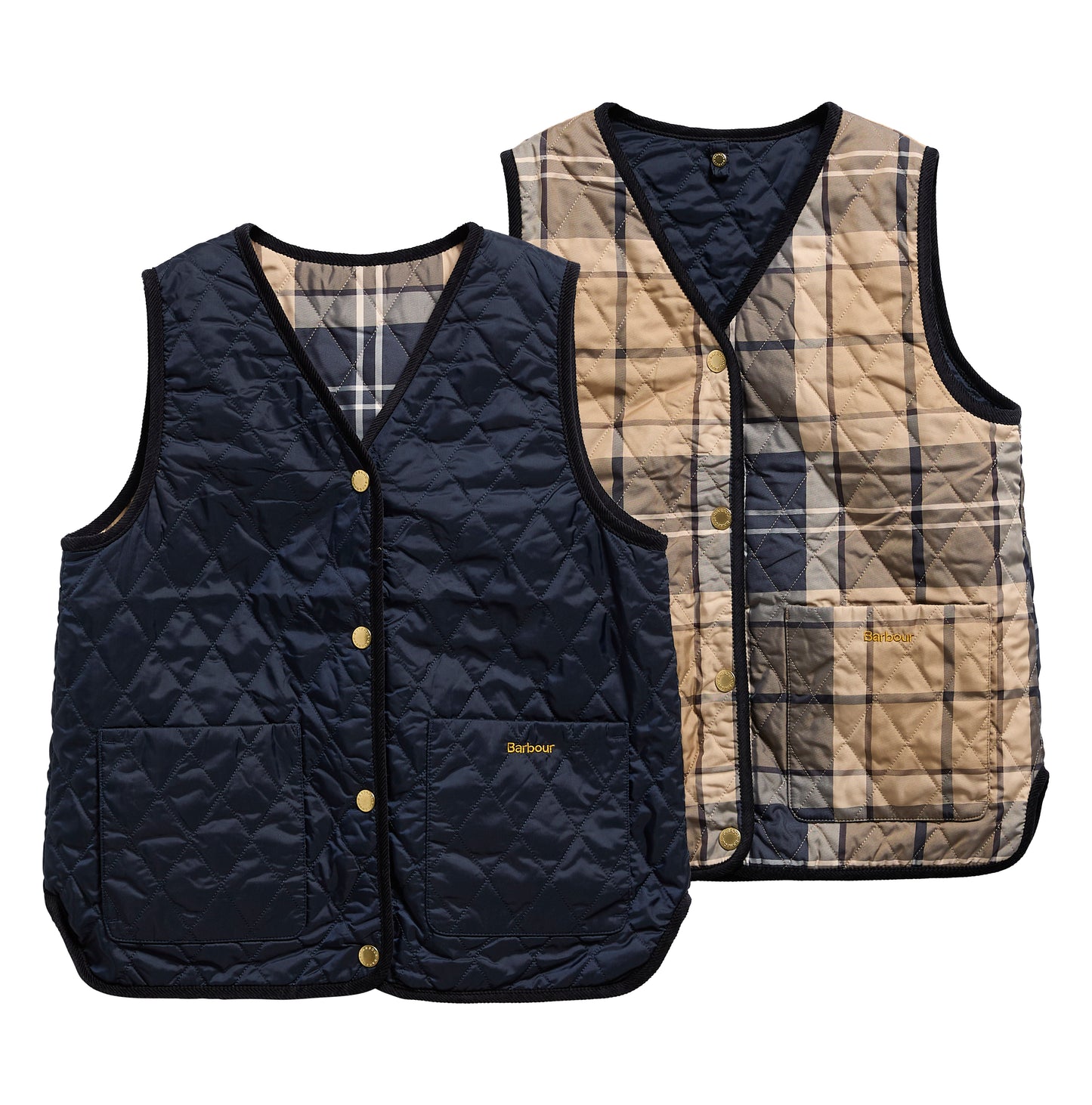 Barbour Reversible Icons Liner Dark Navy /Tartan