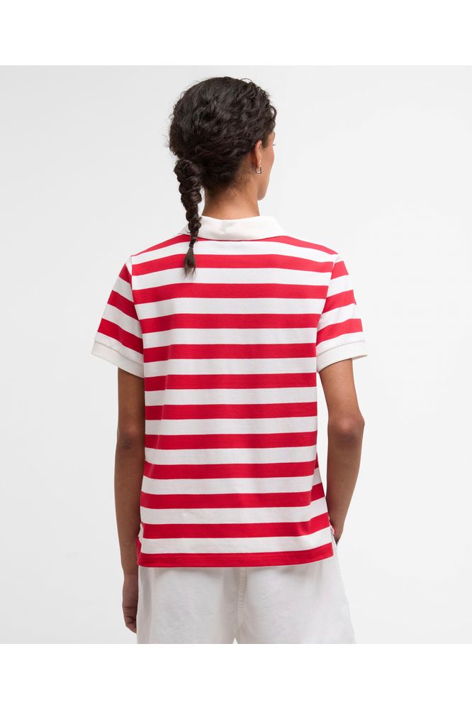 Barbour Ashbourne Polo Top Poppy Red