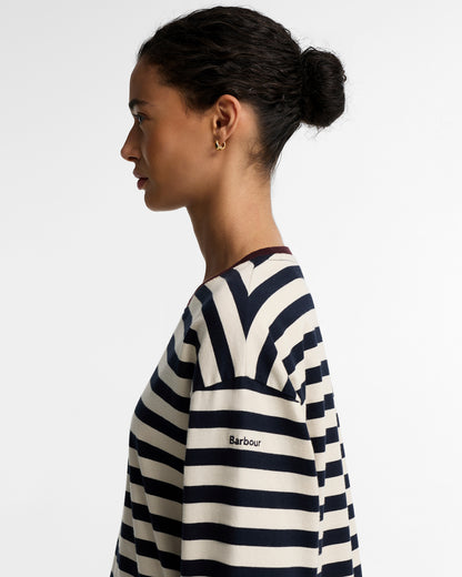 Barbour Woodhouse Long Sleeve Top Dark Navy