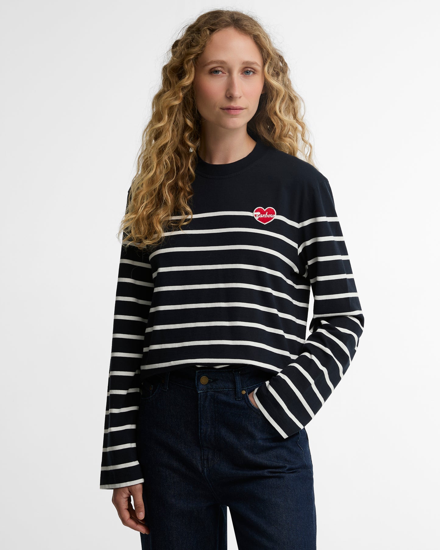 Barbour Harling Top Dark Navy/Cloud