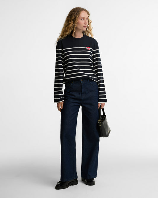 Barbour Harling Top Dark Navy/Cloud