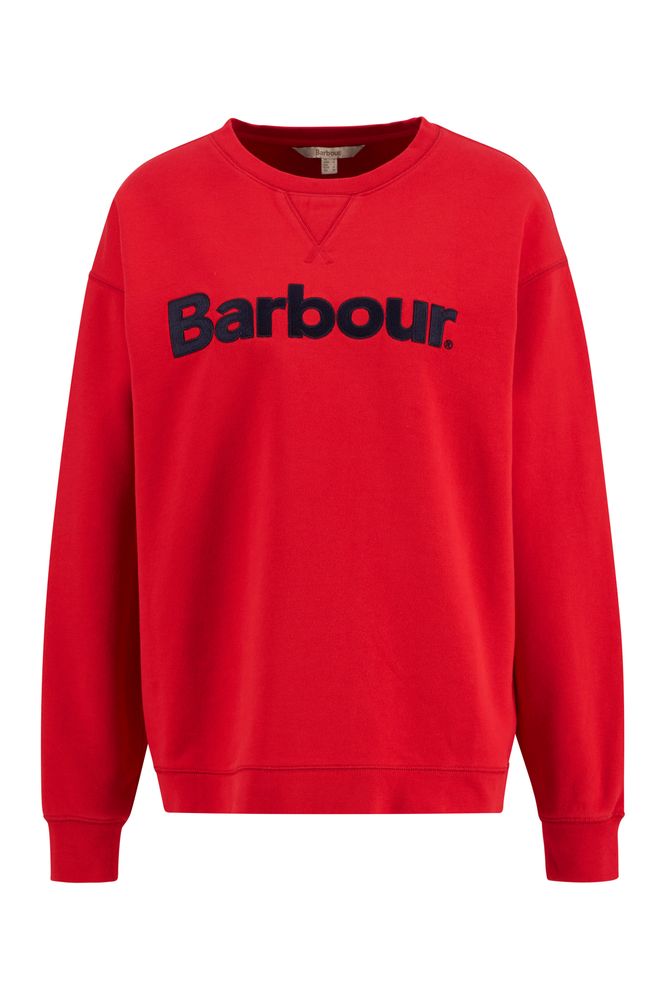 Barbour Hartland Crew Poppy Red