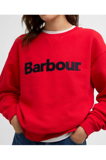 Barbour Hartland Crew Poppy Red