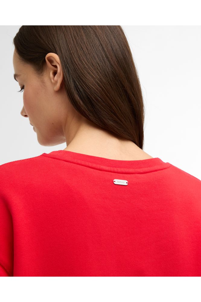 Barbour Hartland Crew Poppy Red