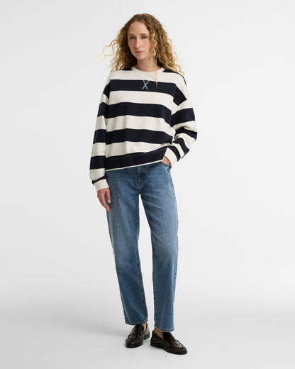 Barbour Eva Sweatshirt Cloud/Dark