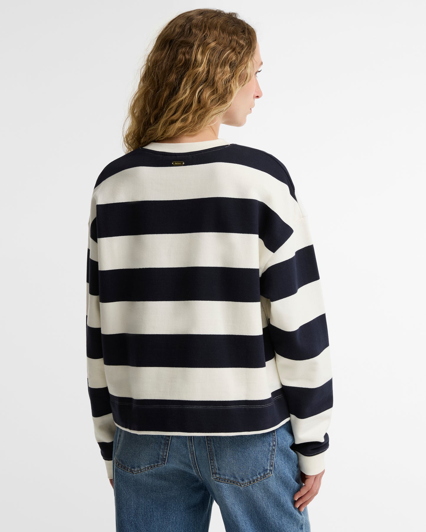 Barbour Eva Sweatshirt Cloud/Dark