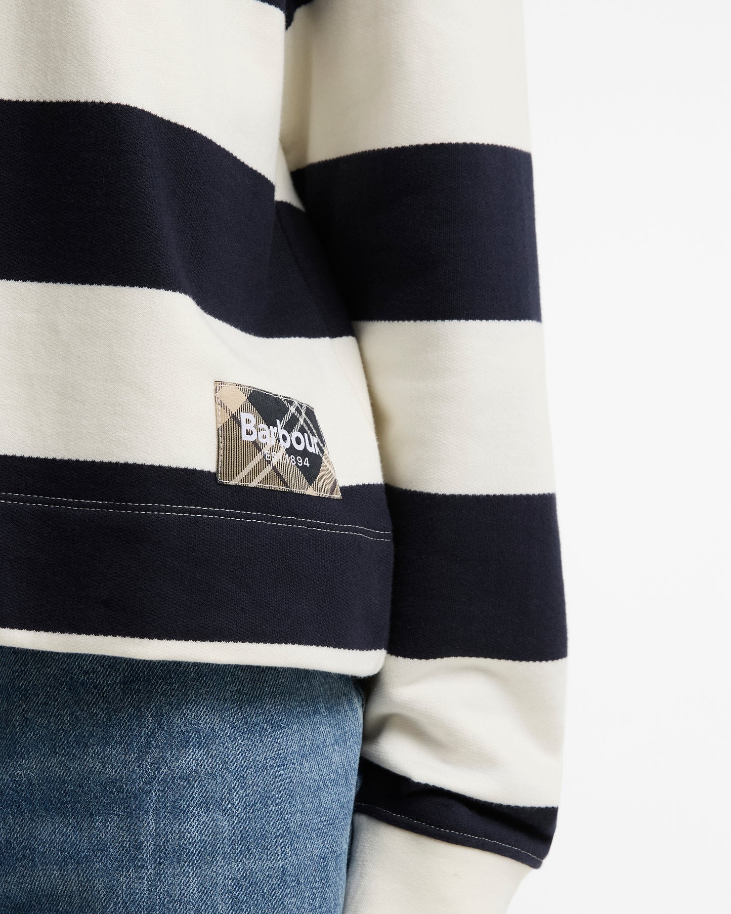 Barbour Eva Sweatshirt Cloud/Dark