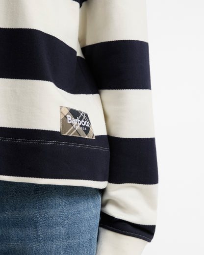 Barbour Eva Sweatshirt Cloud/Dark