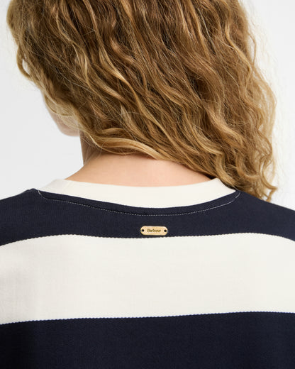 Barbour Eva Sweatshirt Cloud/Dark