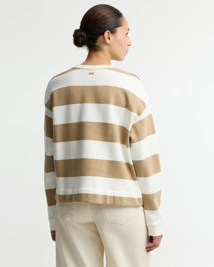 Barbour Eva Sweatshirt Cloud/Warm Trench